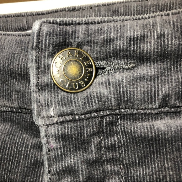 Charter Club Dark Gray Corduroy Pants with Flat Front, Straight Leg, size 20W - Picture 2 of 10